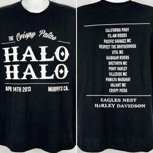 Crispy Patas Halo Halo Pinoy Motorcycle Rally 2013 T-Shirt XL Murphys CA Harley
